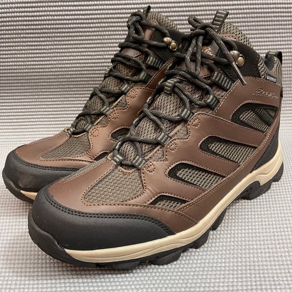 Eddie Bauer Graham Brown Leather Waterproof Hiking Boots Men’s Size 10.5 - Picture 5 of 11